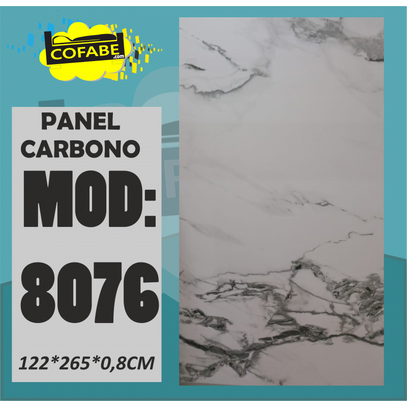 PLACA CARBONO 8076 122*265*0.8CM