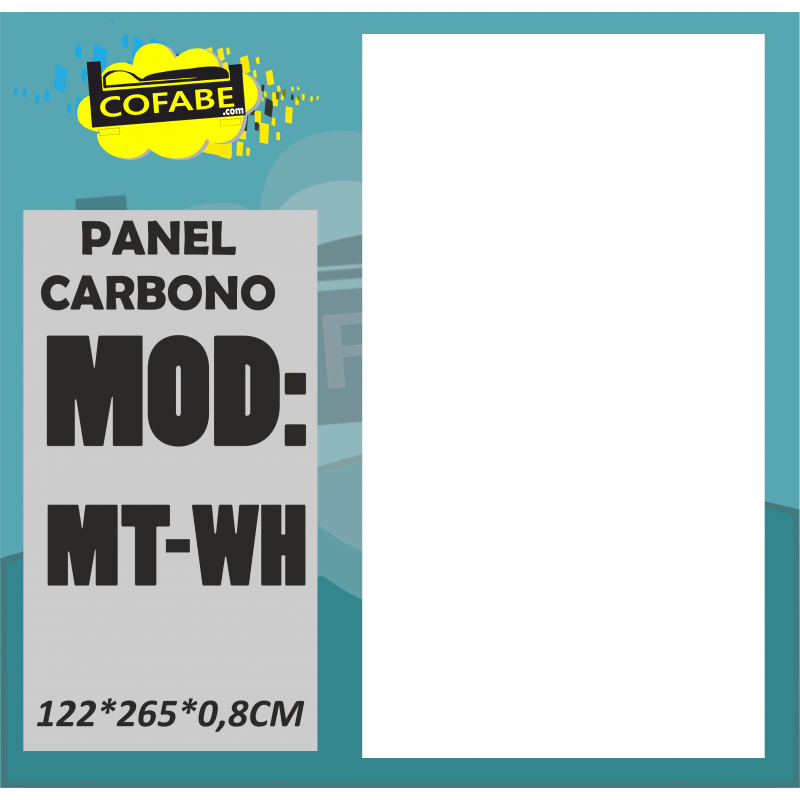 PLACA CARBONO MT-WH 122*265*0.8CM