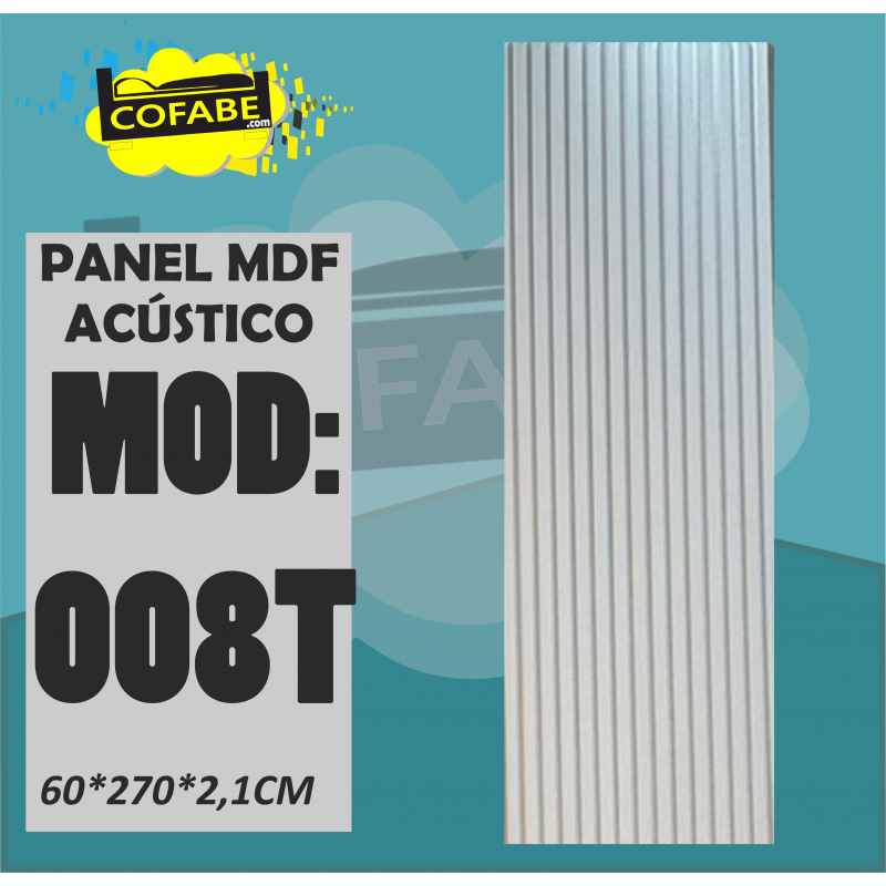 PANEL ACÚSTICO MDF 008T 60*270*2.1CM