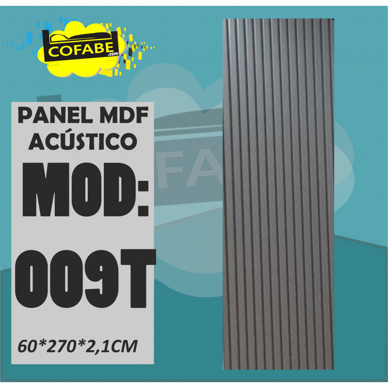 PANEL ACÚSTICO MDF 009T 60*270*2.1CM